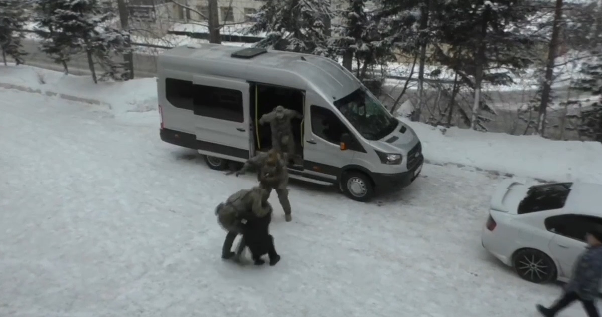 Скрин из оперативного видео УФСБ РФ по Томской области